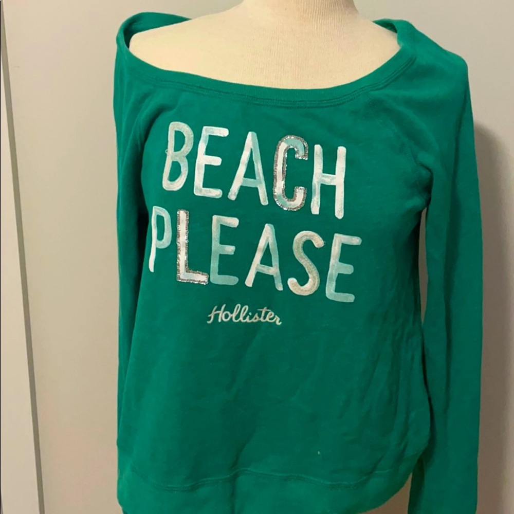 Green Hollister Pull-Over Sweater